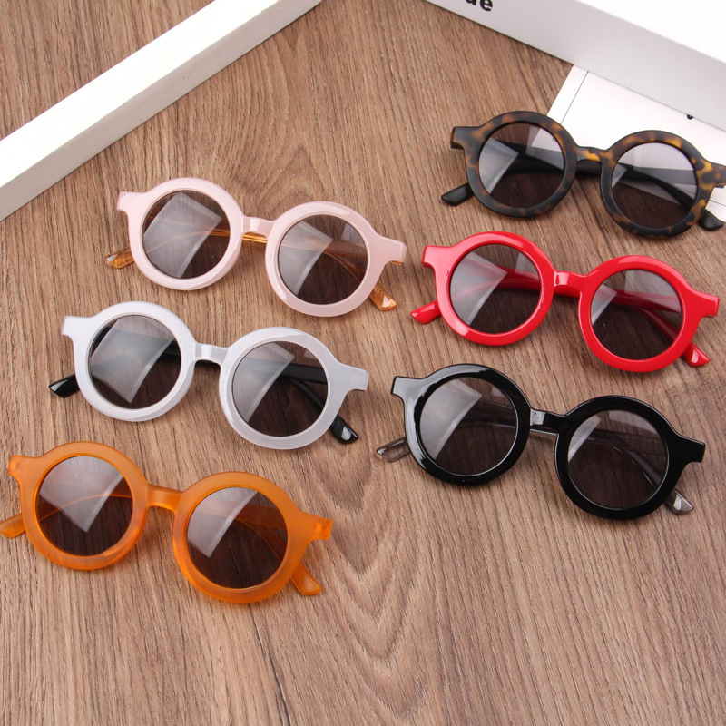 Baby round frame sunglasses retro fashio...