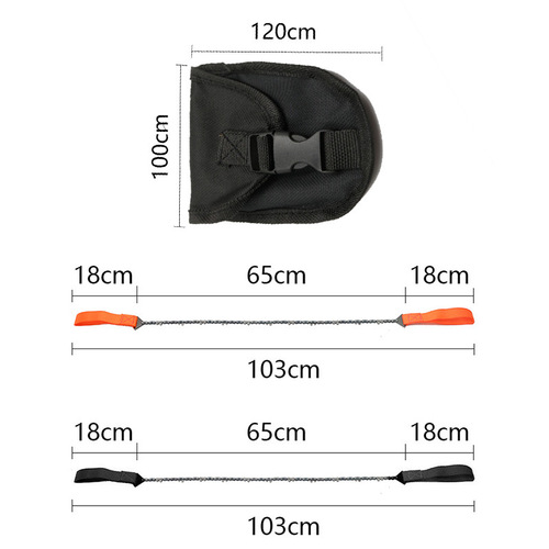 24-inch portable outdoor survival hand chain saw garden saw hand chain saw scroll saw outdoor camping tool