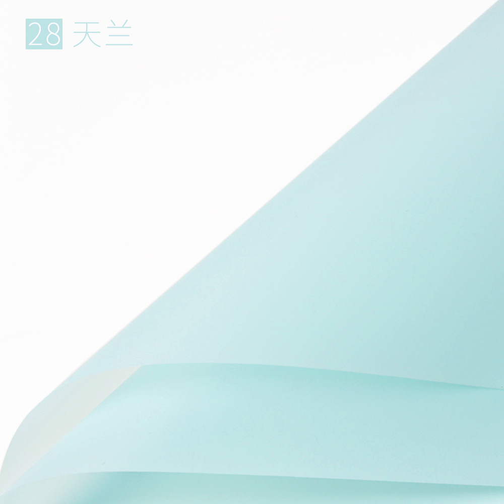 Flower Party Factory al por mayor papel mate de color sólido translúcido papel de embalaje de flores papel de embalaje de flores floristería papel de material de embalaje