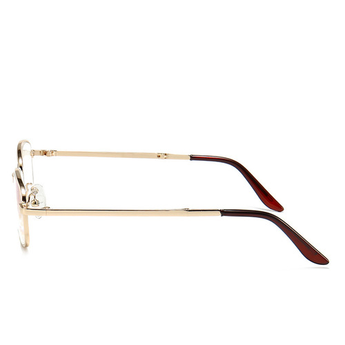 New European and American Cross-Border Folding Presbyopic Glasses for Men – Metal Anti-Blue Light Presbyopic Eyewear, Portable Design for Seniors – Factory Wholesale