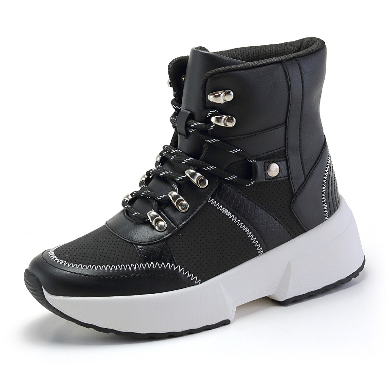 Cross border 2020 Autumn and winter new pattern Plush keep warm Cotton-padded shoes thickening fashion Trend Snow boots The thickness of the bottom leisure time Women's Shoes