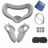 Headphones with accessories, set, silica gel glasses, sleep mask, controller, handle, protective case