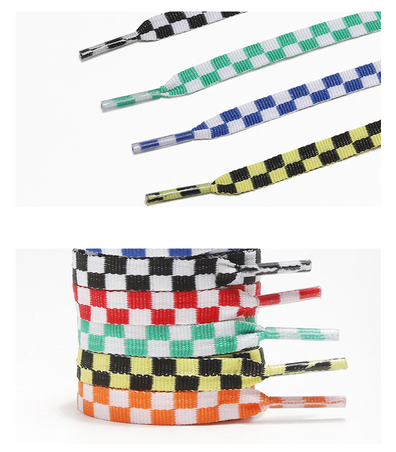 Polyester Yarn Material Color Block Pattern All Seasons Season Unisex Gender Color Block Shoe Accessories Polyester Yarn Leather Shoes Sports Shoes Boots All Seasons Shoelace