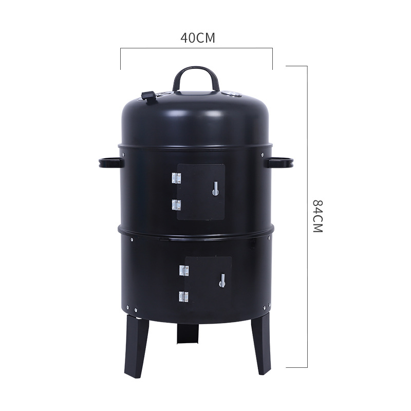 bbq Smoke oven Triple multi-function outdoors barbecue grill Barbecue rack commercial household BBQ Box Bacon