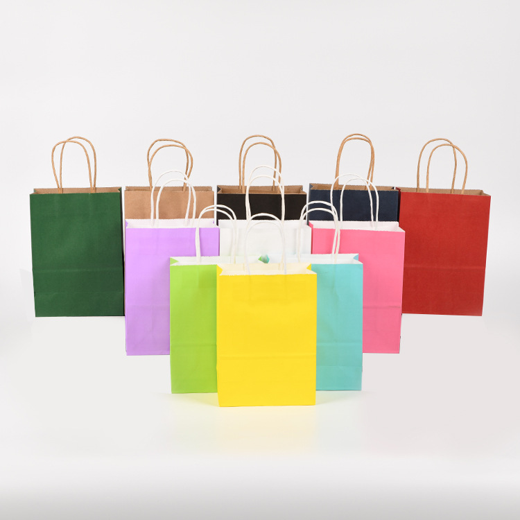 外卖打包牛皮纸袋批发定做服装购物手提袋定制礼品包装袋印刷logo