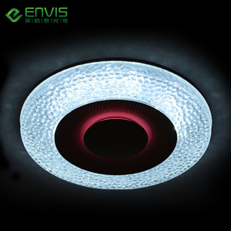 英栢思LED吸頂燈個性鉆石面圓形無極調(diào)光遙控書房客廳臥室燈燈飾