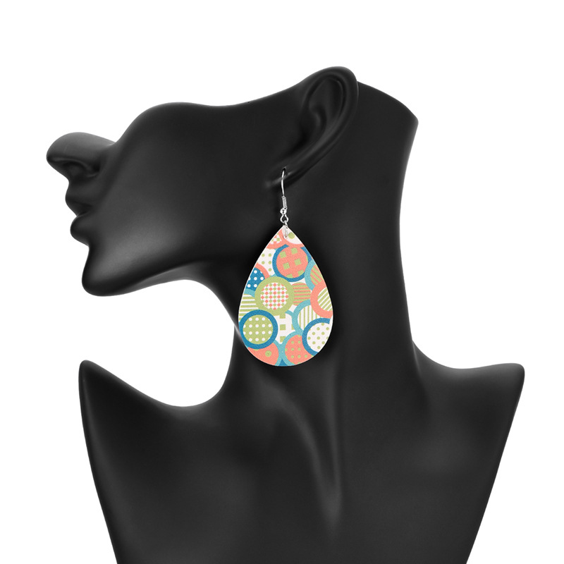 New Fashion Trend Drop Leather Earrings display picture 6