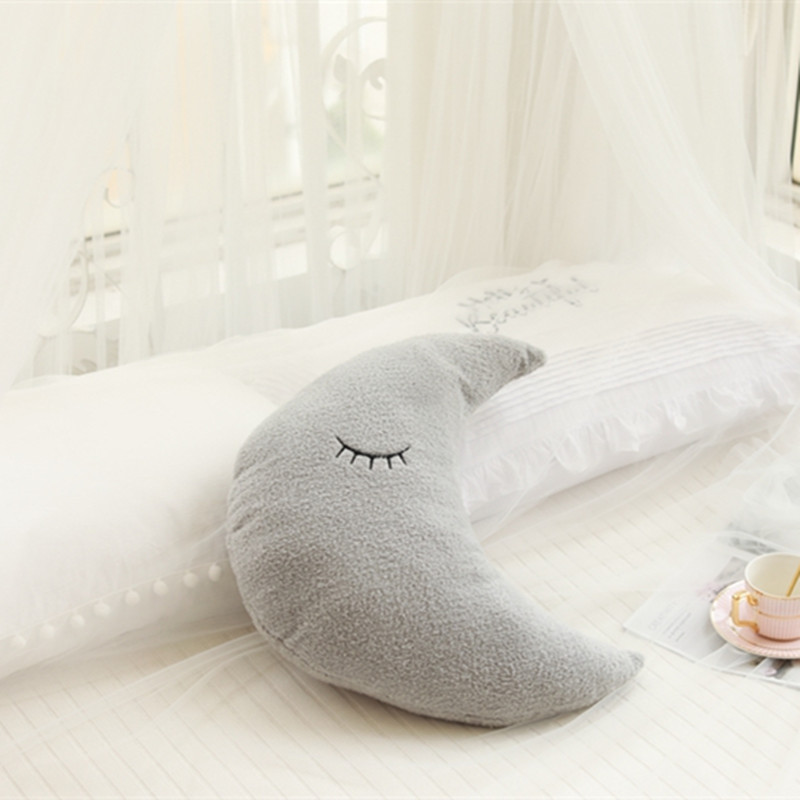 INS Sky series almohada de peluche de juguete nube Luna gotas de lluvia estrella de cinco puntas sofá cojín decoración de la habitación de los niños