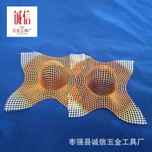 厂家供应小型钢件铸造用多边形帽式过滤网 铝液隔离打渣网