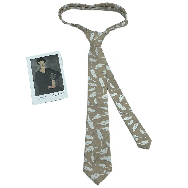Retro tie, universal shirt, flowered, custom-made