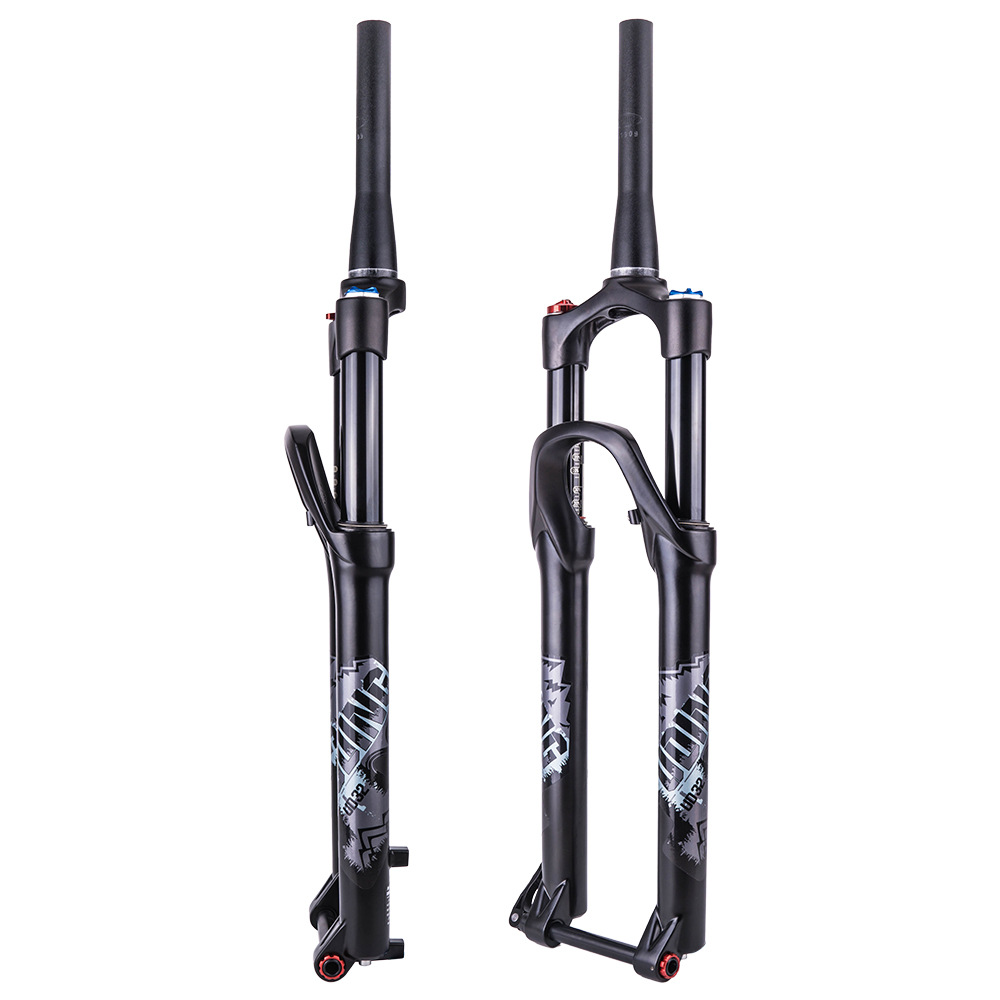 Bicicleta de montaña horquilla delantera 29 pulgadas cono barril eje carrera 120 aleación de magnesio Tenedor de aire con cerradura horquilla delantera
