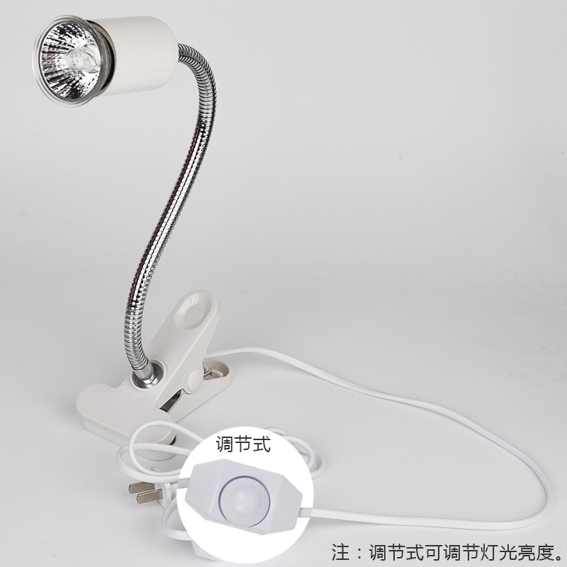 乌龟晒背灯万向灯架E27陶瓷灯头UVB灯架龟缸用带夹子美规日规插头-阿里巴巴