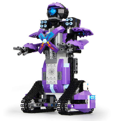 宇星13001-13004遥控APP版罗伯特机器人拼装益智小颗粒积木玩具