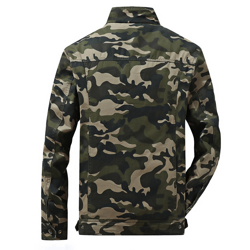 Invierno nueva juventud forrado de lana de los hombres chaqueta de camuflaje ejército ropa de trabajo de algodón suelta chaqueta de los hombres Amazon al por mayor