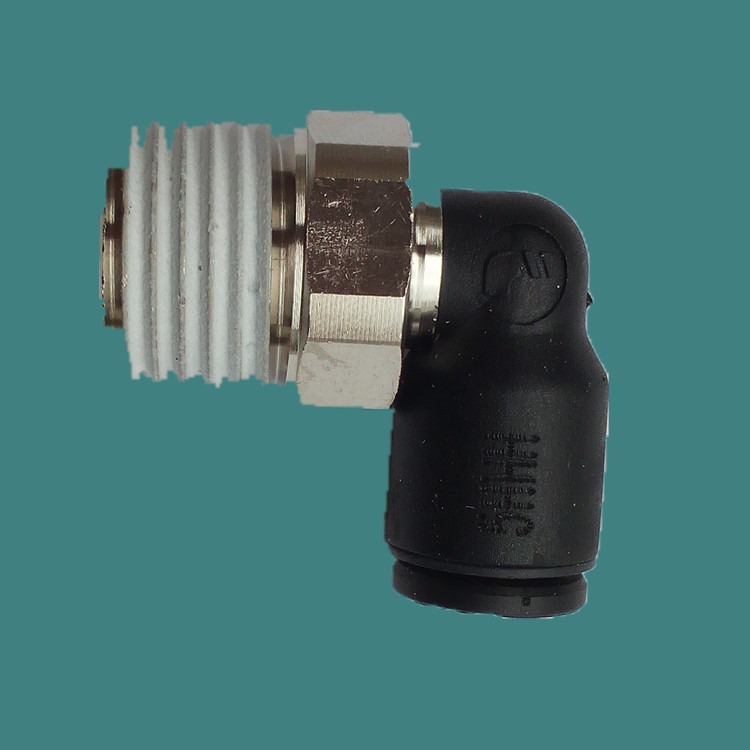 派克正品乐可利LF3000塑料快插螺纹接头 legris外螺纹直角接头