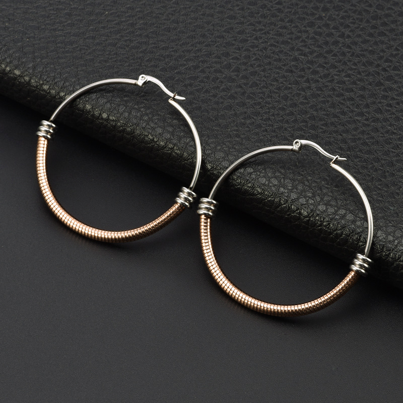 1 Set Quantity PVD Coated 18K Gold Real Gold Plated Circle 303 Stainless Steel 304 Stainless Steel Simple Style Waterproof Non Tarnish 304 Stainless Steel Choker