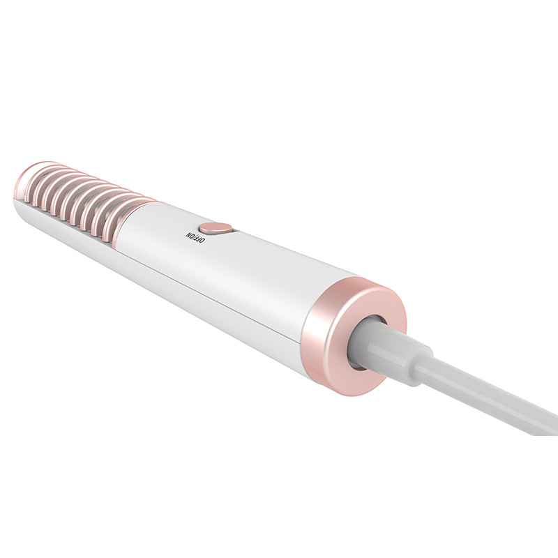 跨境新品迷你电热梳小巧便携直发胡子梳多功能多功能护发电热梳