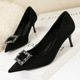 121-5 han edition style work fine with suede shoes pointed diamond documentary shoes buckle sexy show tall women