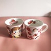 Cartoon strawberry, cute coffee ceramics for beloved