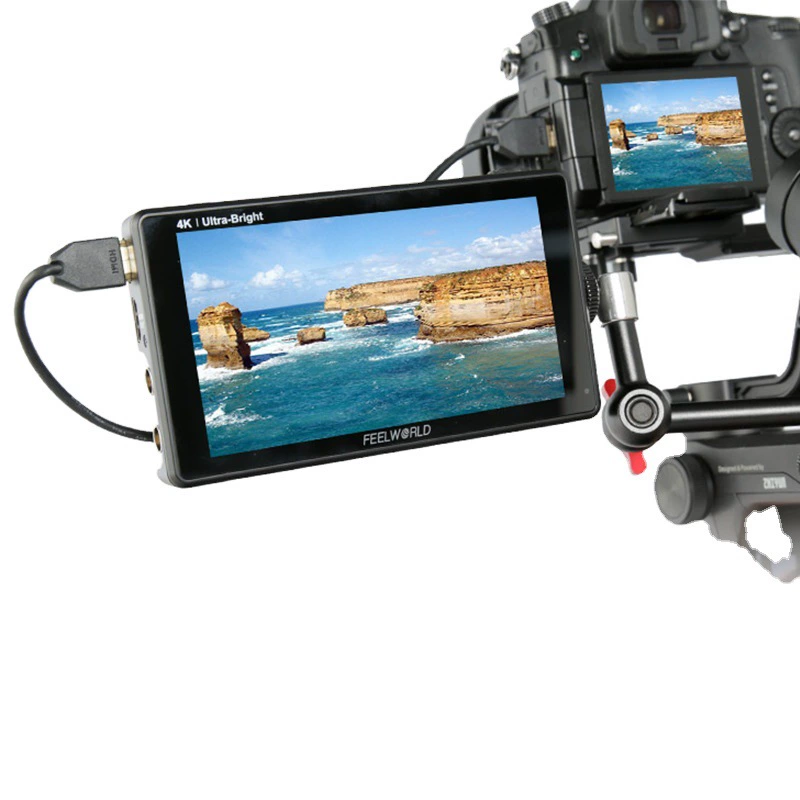 Feelworld Lut6/LUT6S 6-дюймовый SDI монитор SLR одинарный микро-одиночный сенсорный дисплей