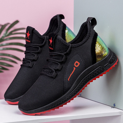 2020 summer new pattern shoes Versatile leisure time Sequined shoes wear-resisting non-slip Running shoes On behalf of