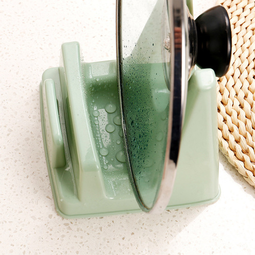 Kitchen supplies pot lid rack sitting pot lid rack household plastic bracket punch-free storage rack