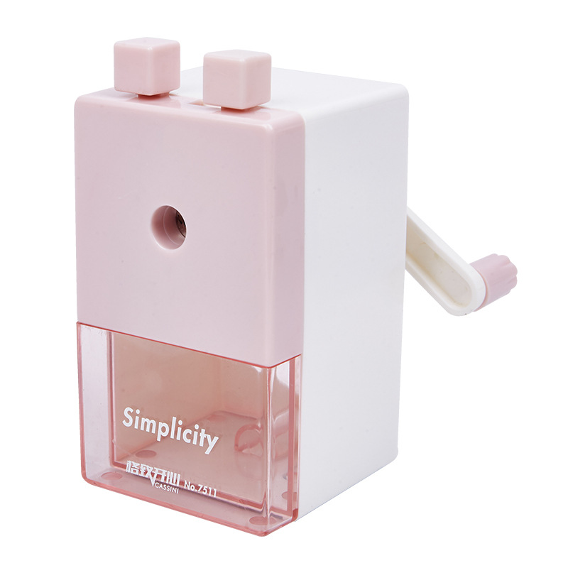 7511 simple cuadrado Sacapuntas de lápiz Morandi Sacapuntas de lápiz de color sacapuntas Sacapuntas de lápiz de mano Sacapuntas de oficina estudiante