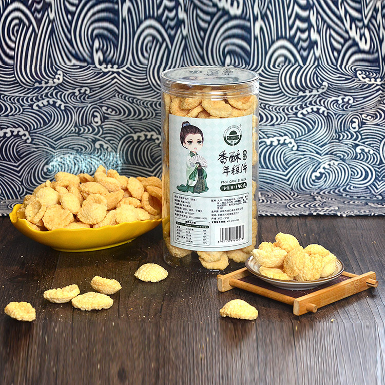 宁波特产年糕片原味140g 即食年糕片 休闲零食米胖|ru