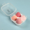 Cosmetic sponge, storage box, 4 pieces, wholesale