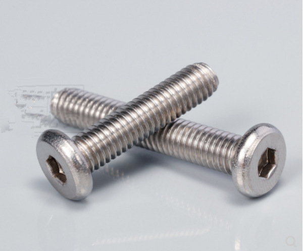 304不锈钢 平头内六角螺丝  平圆头家具螺栓 M6*15 25 30