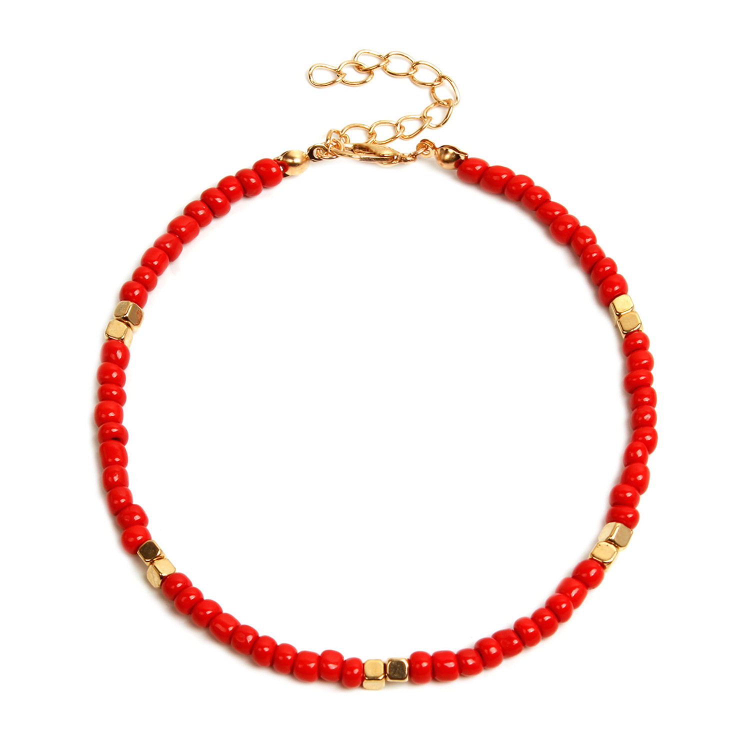 Fashion Geometric Beaded Anklet 1 Piece