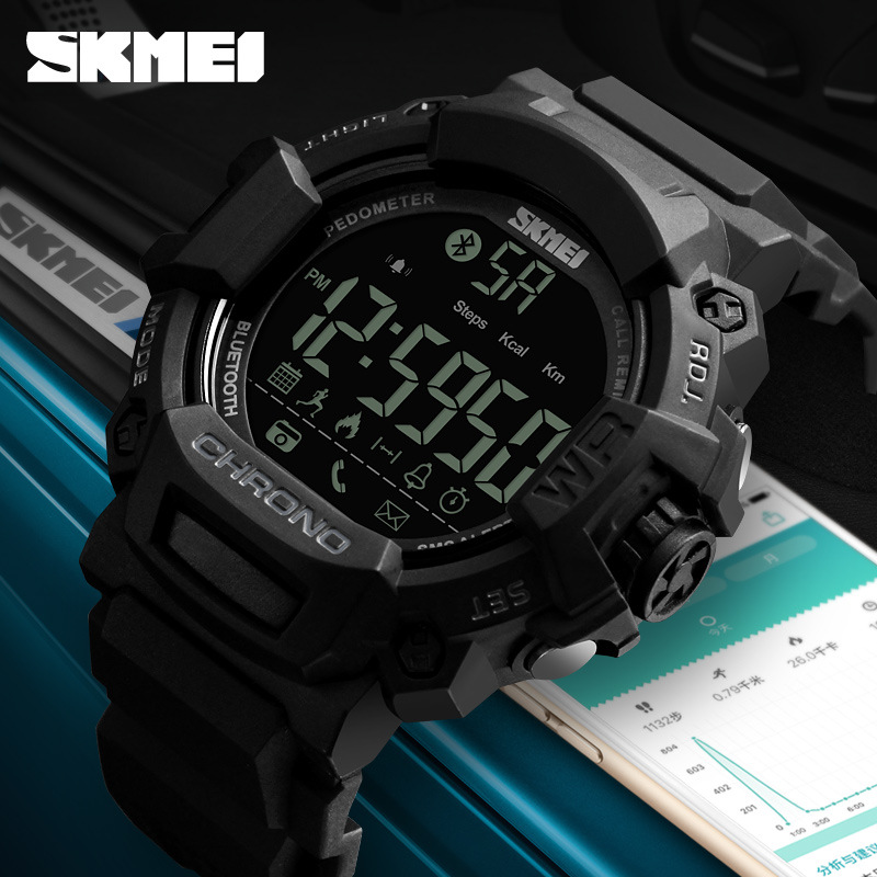 Skmei tiempo belleza 1249 multi-función soporte ios android al aire libre Bluetooth reloj inteligente reloj Masculino
