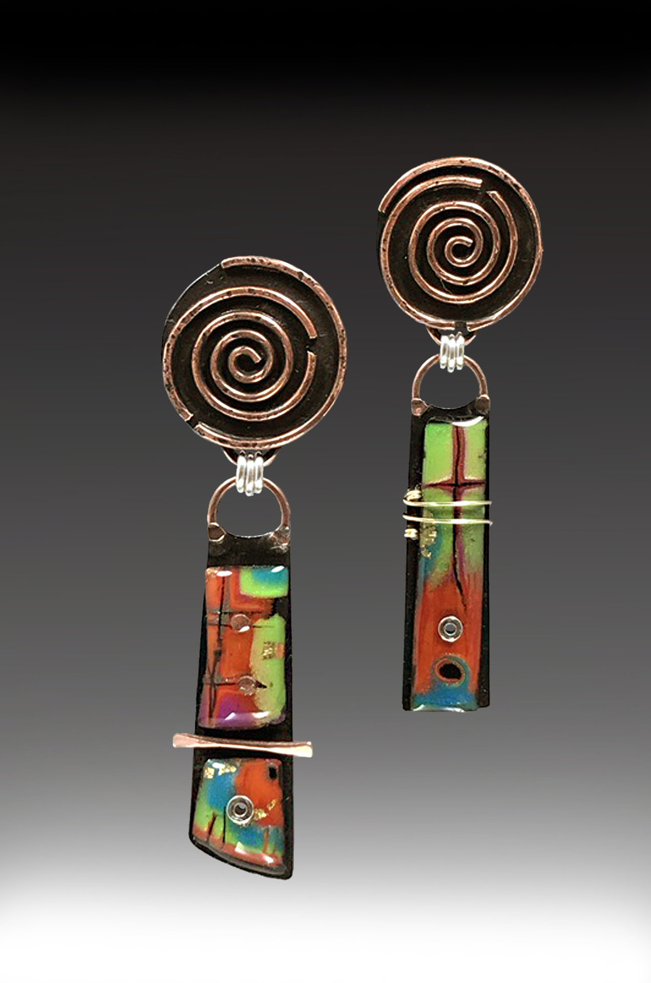 304 Stainless Steel Ear Needle Material Copper Plated Plating Material Vintage Style Water Droplets Plating Metal Artificial Gemstones Drop Earrings