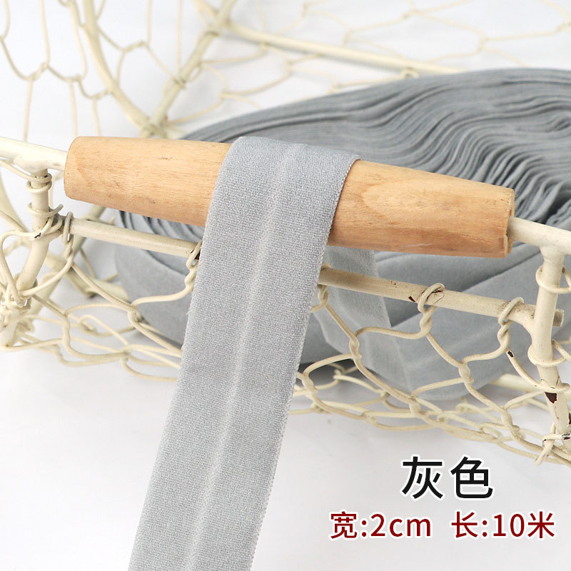Tira de borde elástico de algodón accesorios de tela tira de borde de ropa de bebé cinta ropa interior banda elástica correa de tela plegable