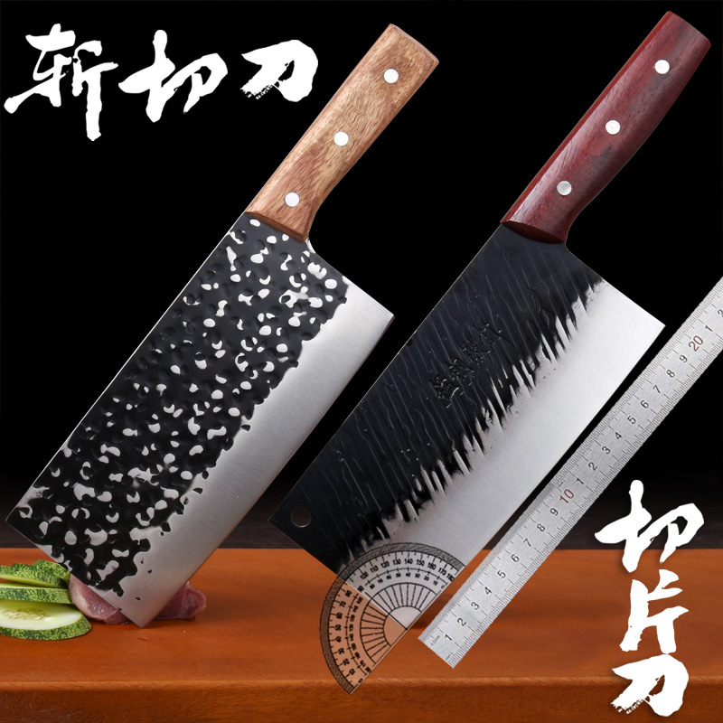 Pure handwork kitchen knife kitchen Chopping knife household Slicers Cleaver Bone chopping knife Stainless steel tool