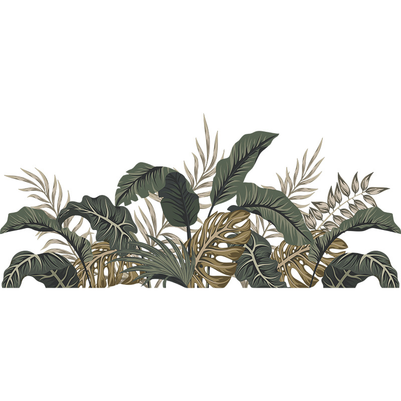 Nouveaux Stickers Muraux Simples De Plantes Tropicales display picture 7