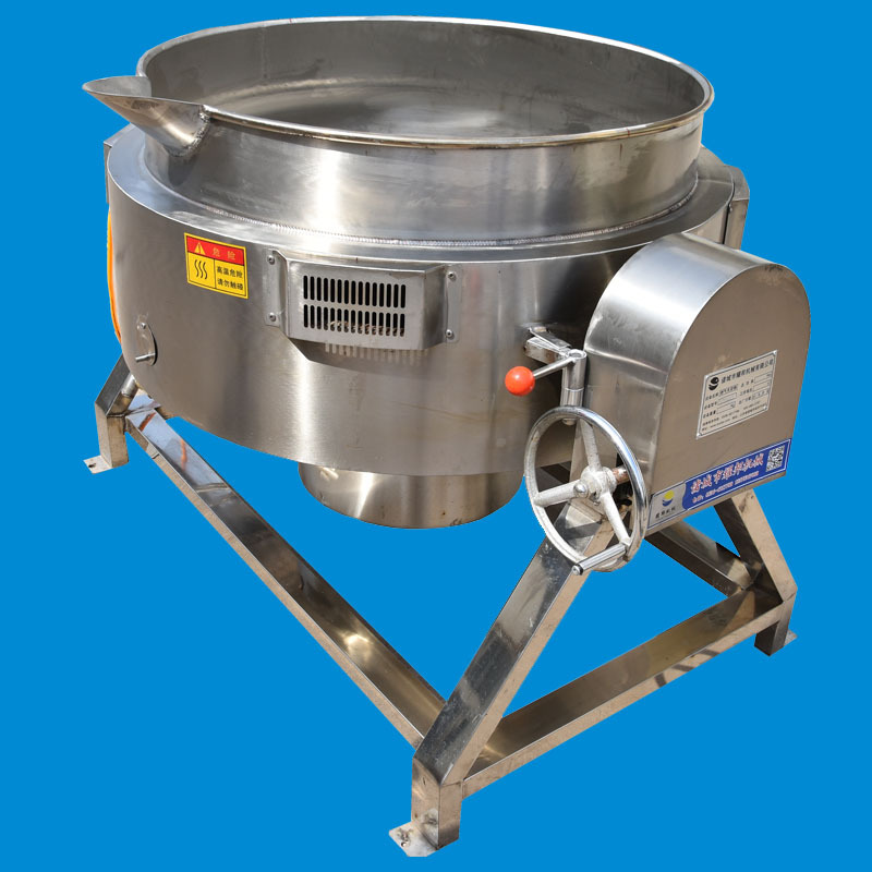 鸭脖煮锅 不锈钢300L蒸汽加热夹层锅 成套卤制品加工流水线设备