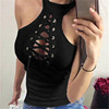 New hot selling sleeveless vest with neck and corns