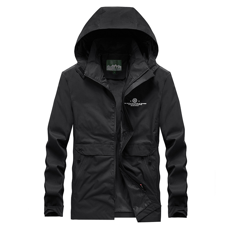 Invierno transfronterizo nuevos hombres lavados con capucha desmontable chaqueta caliente chaqueta casual abrigo de los hombres al por mayor
