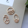 Copper zirconium, tape, pendant, earrings for bride with tassels, Chinese style, micro incrustation, handmade