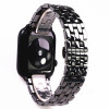 Applicable Apple applewatch234 Generation iwatch watch Black and white ceramics Watch strap 3842