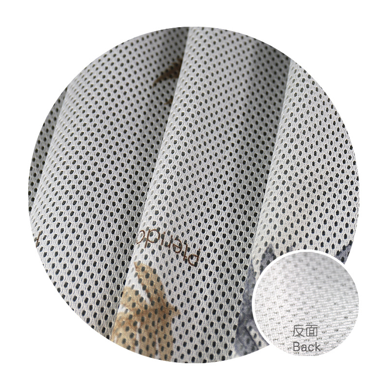 数码印叶子花纹3D网眼布 床垫外套面料 厂家直销