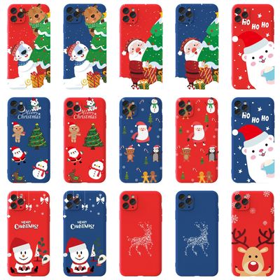 Europe and America iPhone12 Mobile phone shell new pattern Liquid state silica gel apply Apple 11 Christmas smart cover Soft shell customized