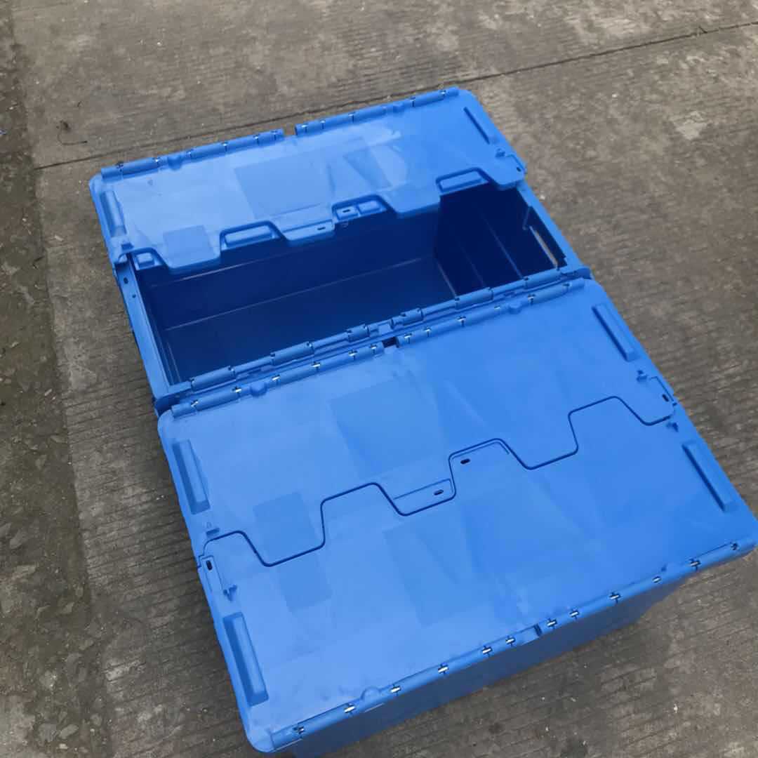 加厚带盖塑料箱 食品塑料周转箱 医药生鲜送箱 配送框中转塑胶箱
