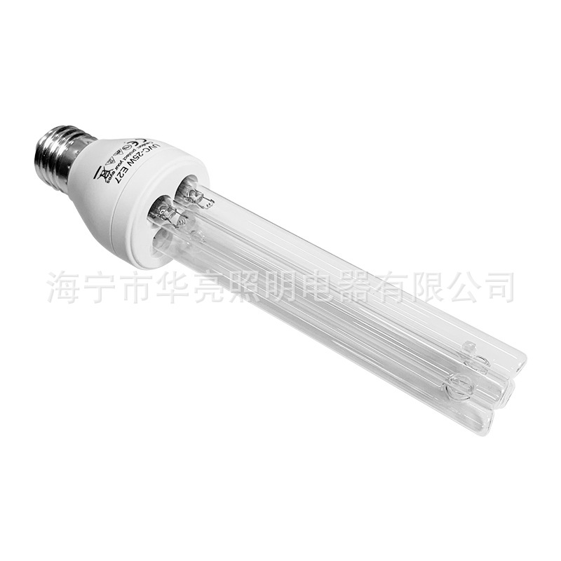 紫外线杀菌灯管E27 15w 25w 110V 220V 节能杀菌灯管UVC 2H 253.7