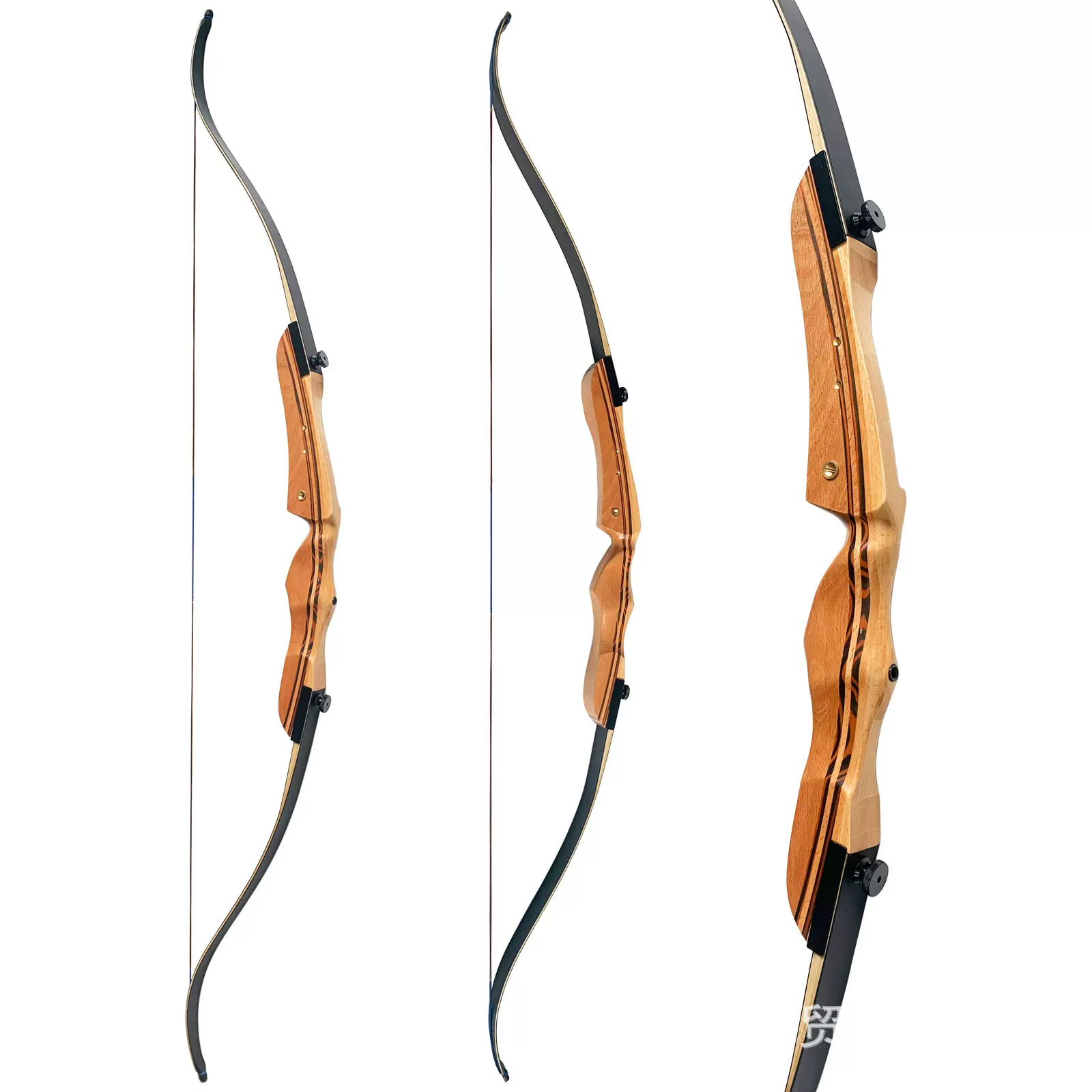 黑猎人竞技木把反曲弓美式室内户外射击射箭箭馆景区俱乐部装备弓