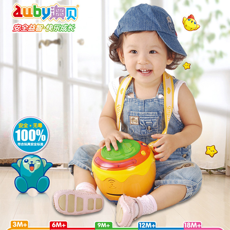 澳貝玩具 全新澳貝奧貝音樂拍拍鼓 兒童玩具鼓463423