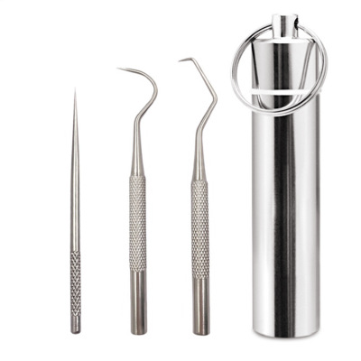 factory supply Stainless steel oral cavity tool suit 304 portable Toothpick Tooth nursing combination tool goods in stock
