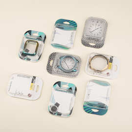 适用华为手表壳包装纸盒 苹果手表壳包装彩盒gt2手表壳塑料盒包装