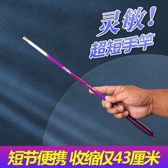 Wholesale ultra-short section, miniature portable crucian carp rod, ultra-light hard fishing rod, hand rod 28 adjustment stream rod fishing rod